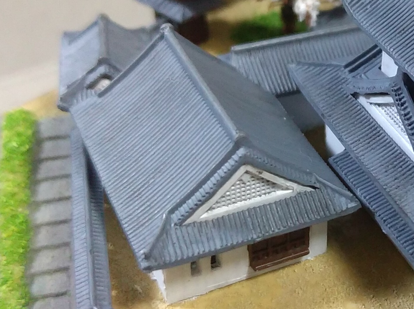 簡単 初心者向け情景プラモデル製作方法 高知城 スミ入れ編 プラモ雑記