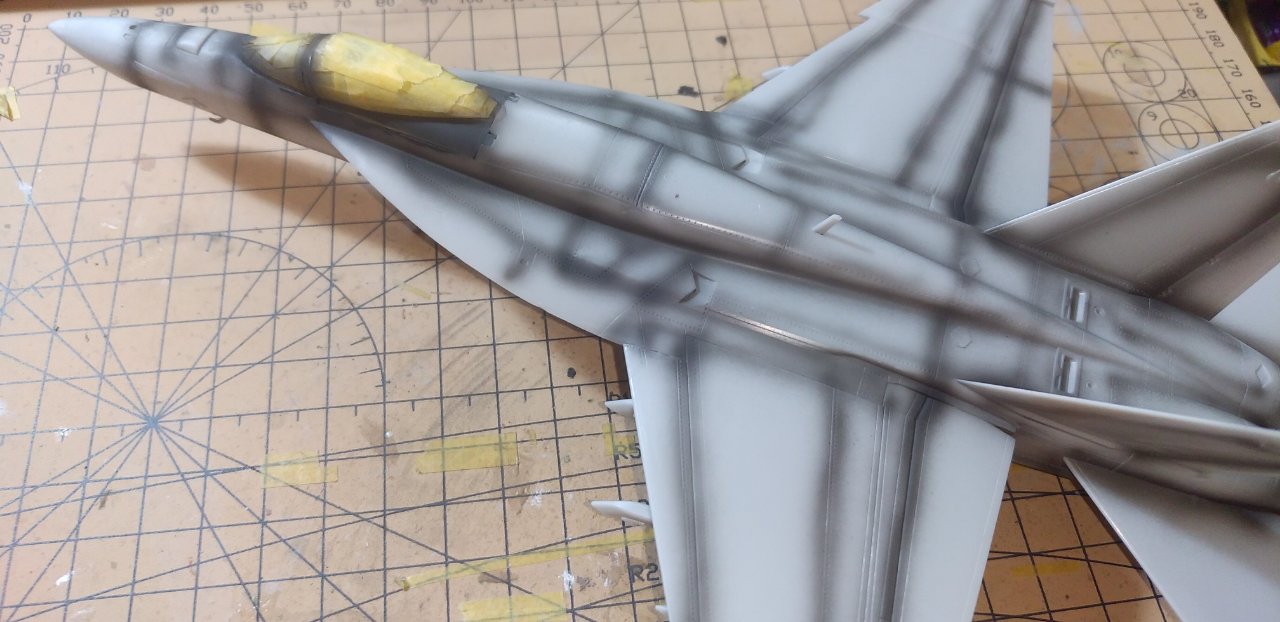 初心者向け】ハセガワ １/７２ Ｆ/Ａ－１８Ｅ スーパーホーネットを効率良く製作する～⑫下地塗装編～ | プラモ雑記