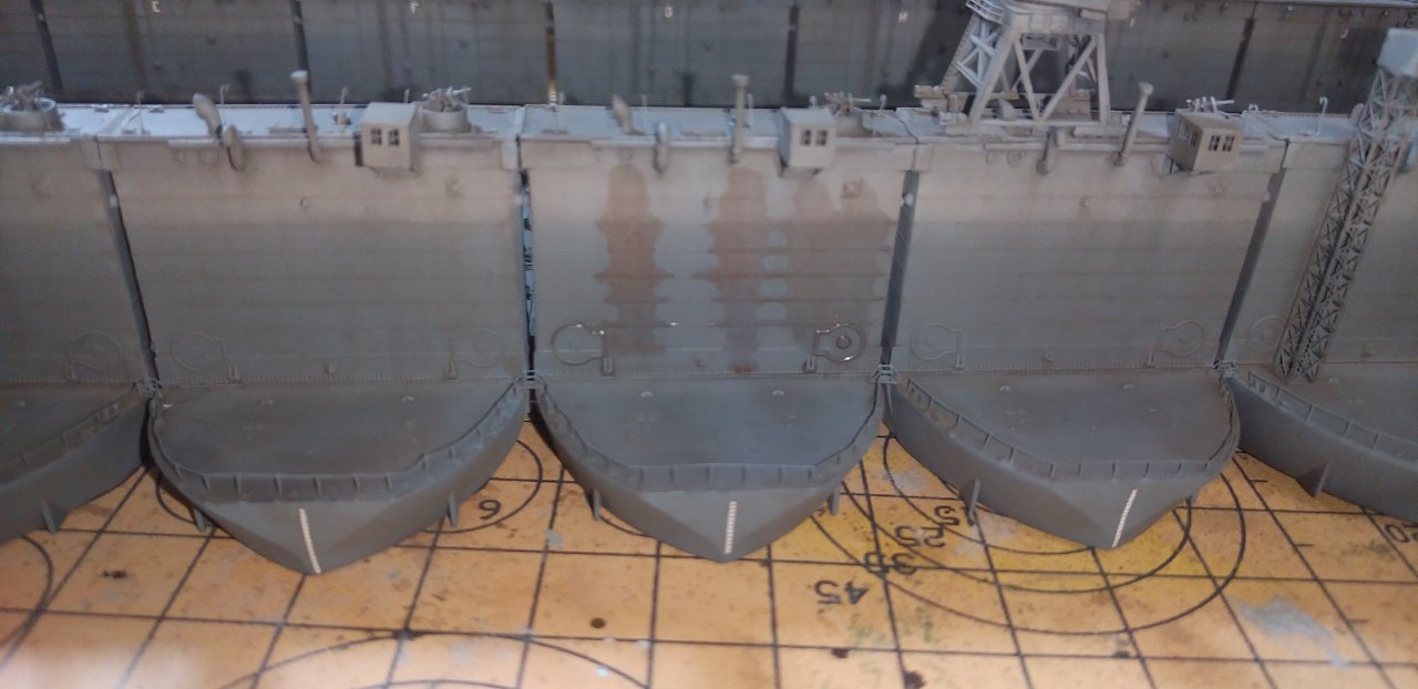 アメリカ海軍ABSDー1大型浮ドックの製作（スノーマンモデル 1/700