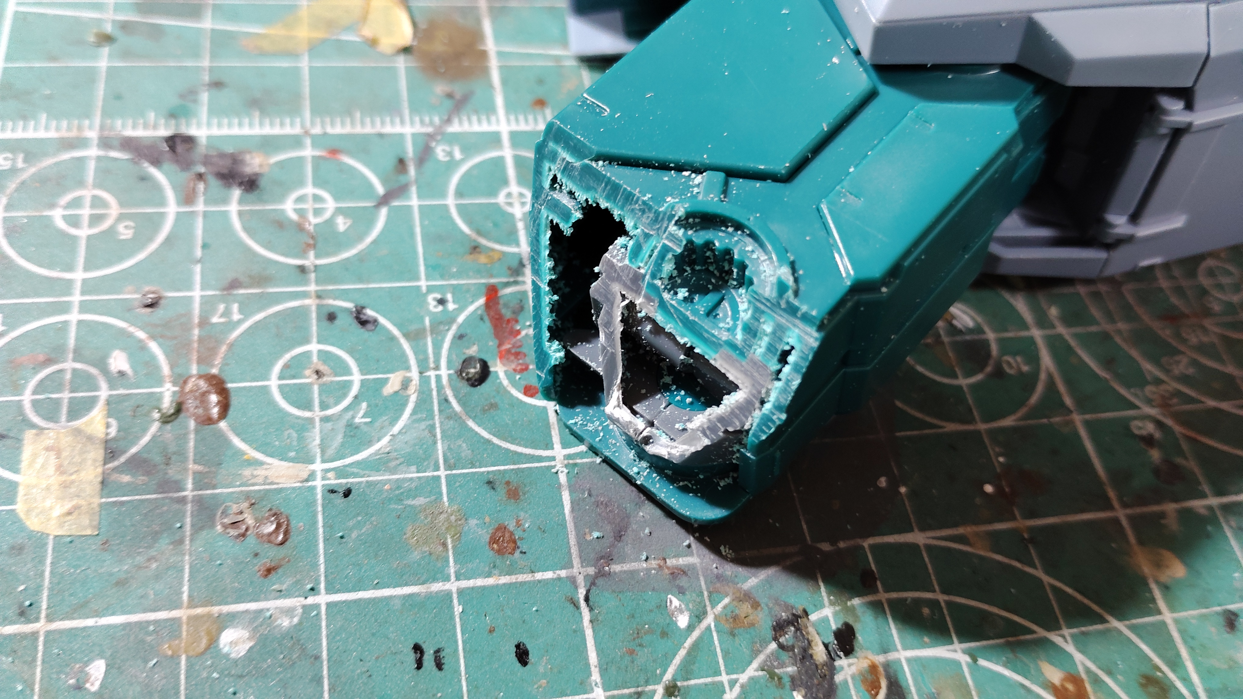 ガンプラで空中戦ジオラマを製作する(バンダイ 1/35 ワッパ)～⑤台座の