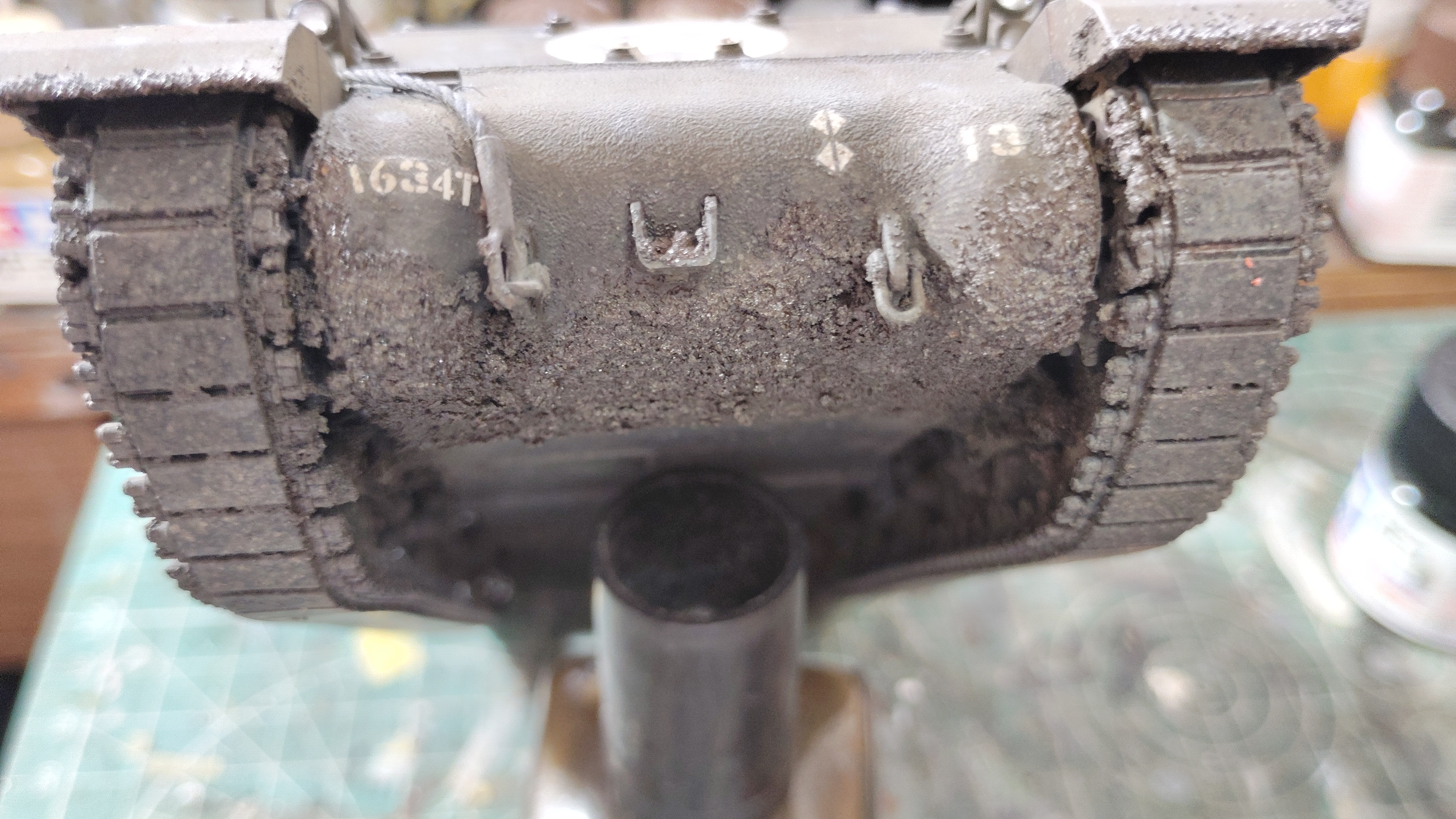 初心者向け】簡単！タミヤテクスチャーペイントを使った泥汚れの製作