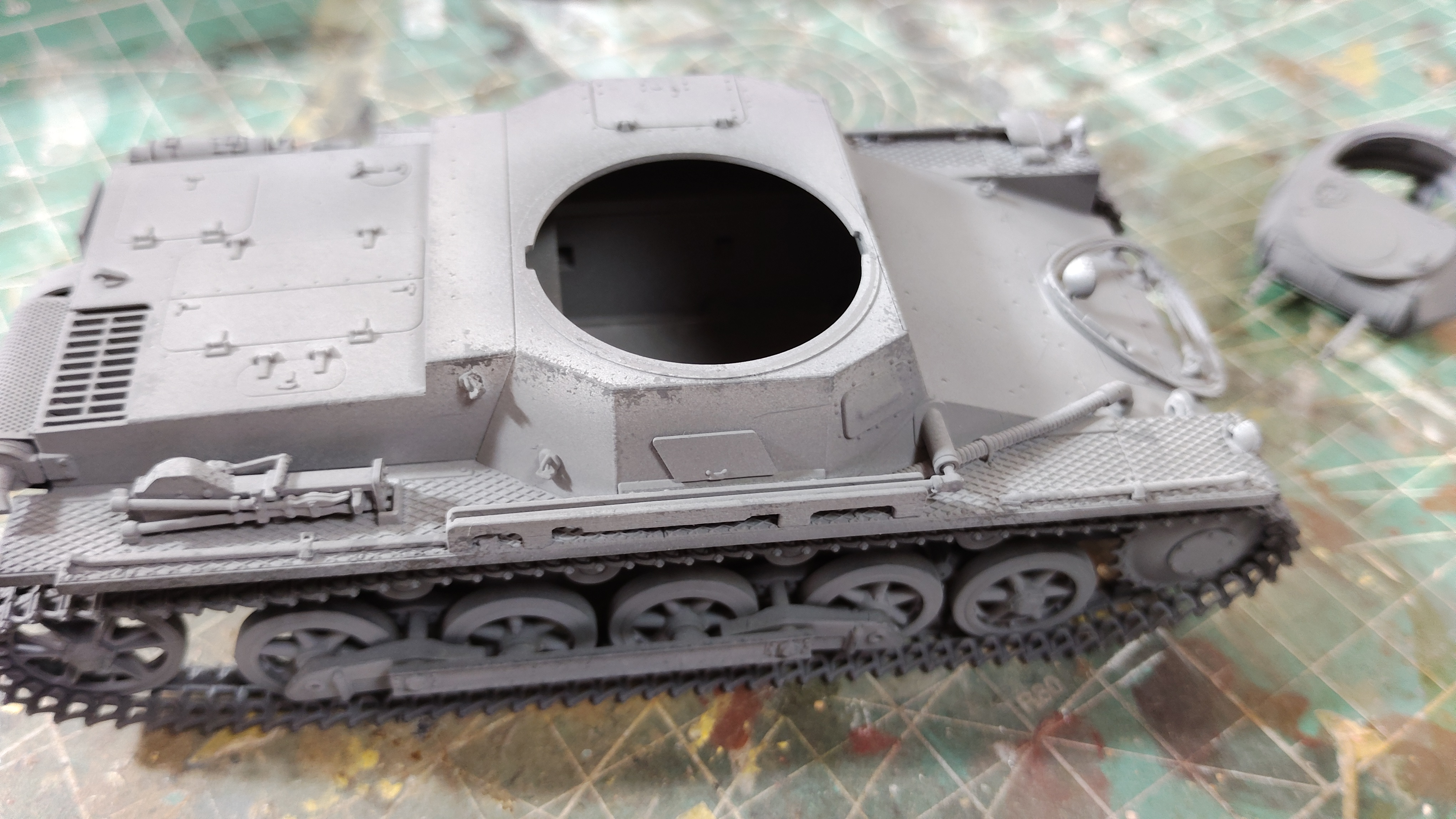 初心者向け】エナメル塗料で行う油絵具もどき塗装(タミヤ 1/35 Ⅰ号