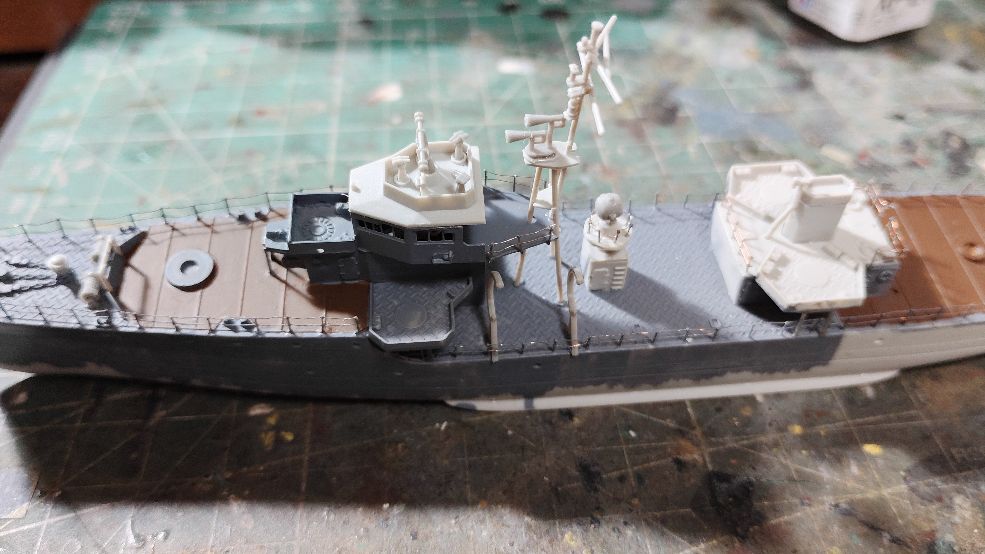 初心者向け】1/350艦船模型を気軽に製作してみる(ピットロード 1/350