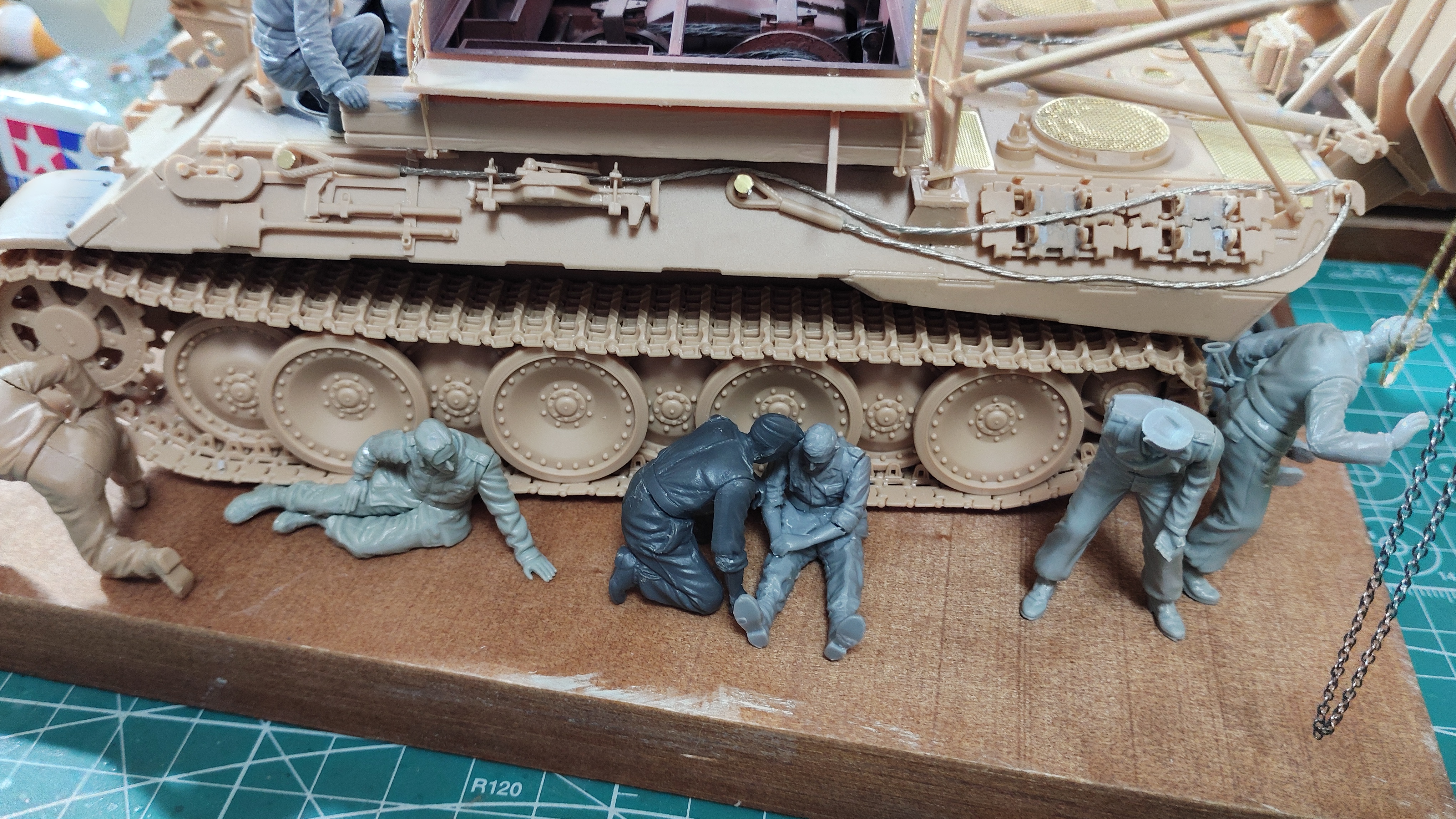 初心者向け】簡単！草地ジオラマの製作方法(モンモデル 1/35 ベルゲ