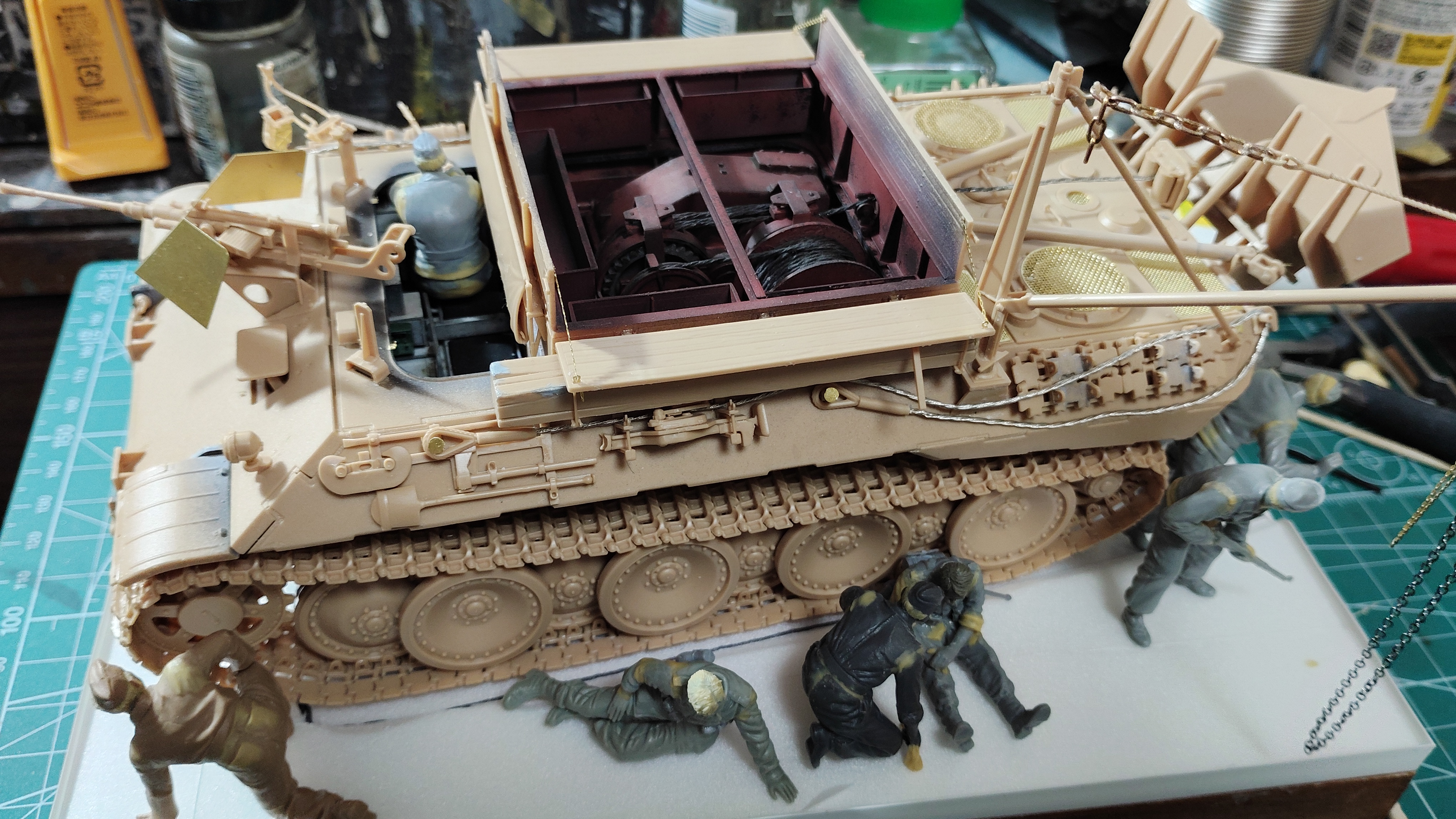 初心者向け】簡単！草地ジオラマの製作方法(モンモデル 1/35 ベルゲ